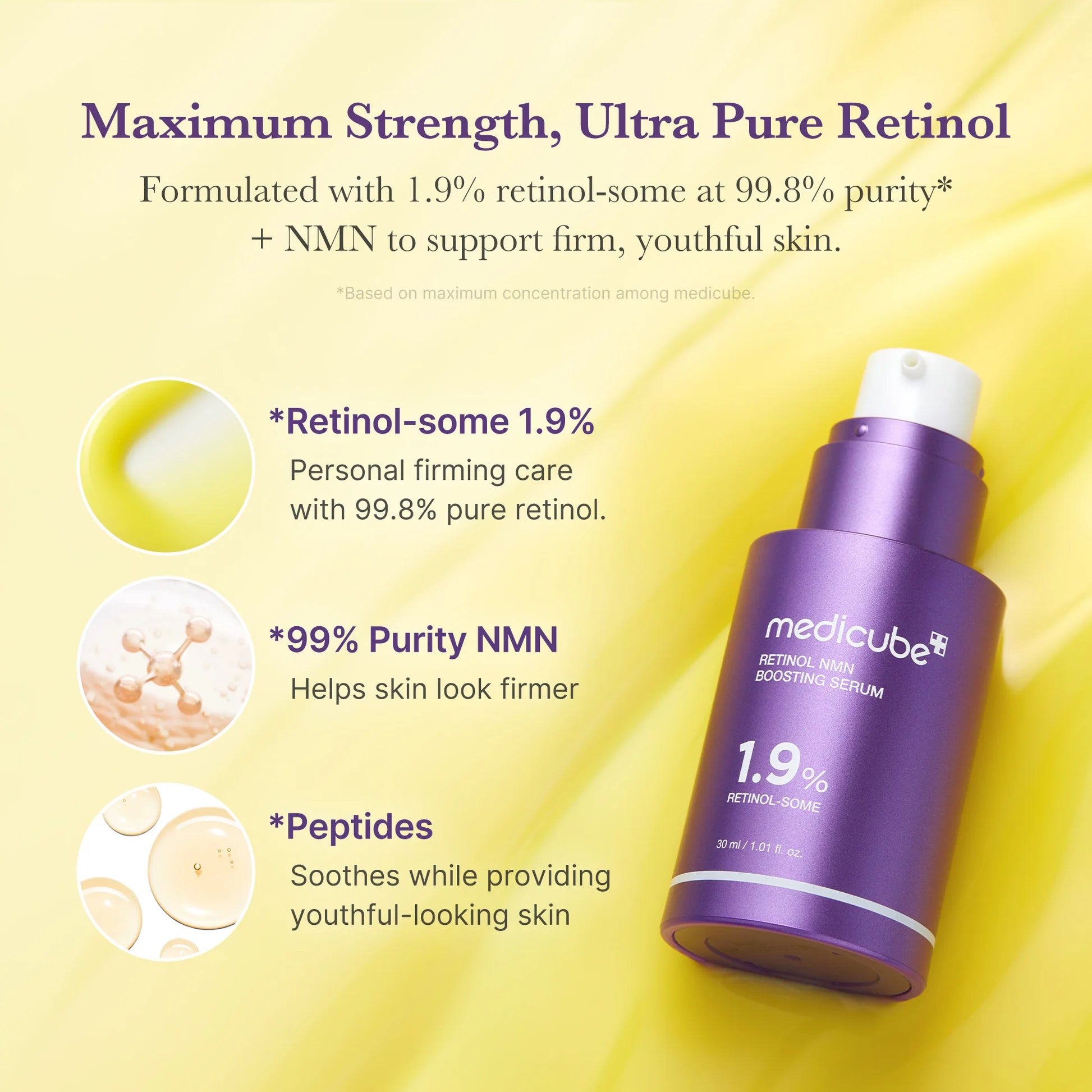 MEDICUBE Retinol 1.9% NMN Boosting Serum 30ml