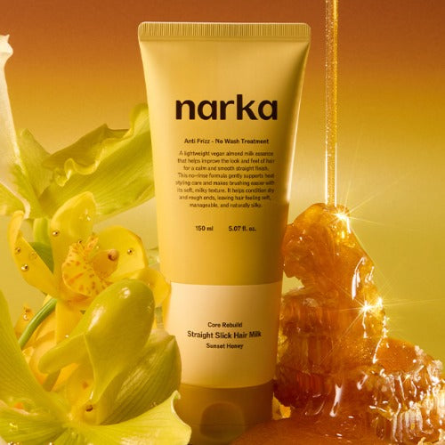 [PRE ORDER] NARKA Core Rebuild Straight Slick Hair Milk - Sunset Honey 150ml