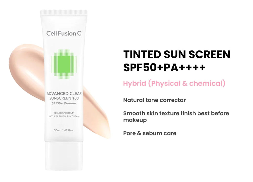 [PRE-ORDER] CELL FUSION C Advanced Clear Sunscreen 100 SPF50 PA++++ 50ml