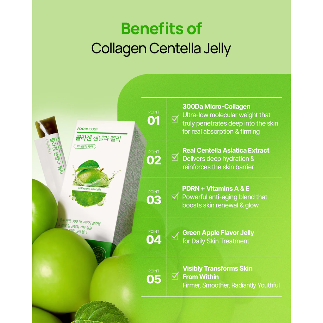 [PRE ORDER] FOODOLOGY Collagen Centella Jelly 10ea