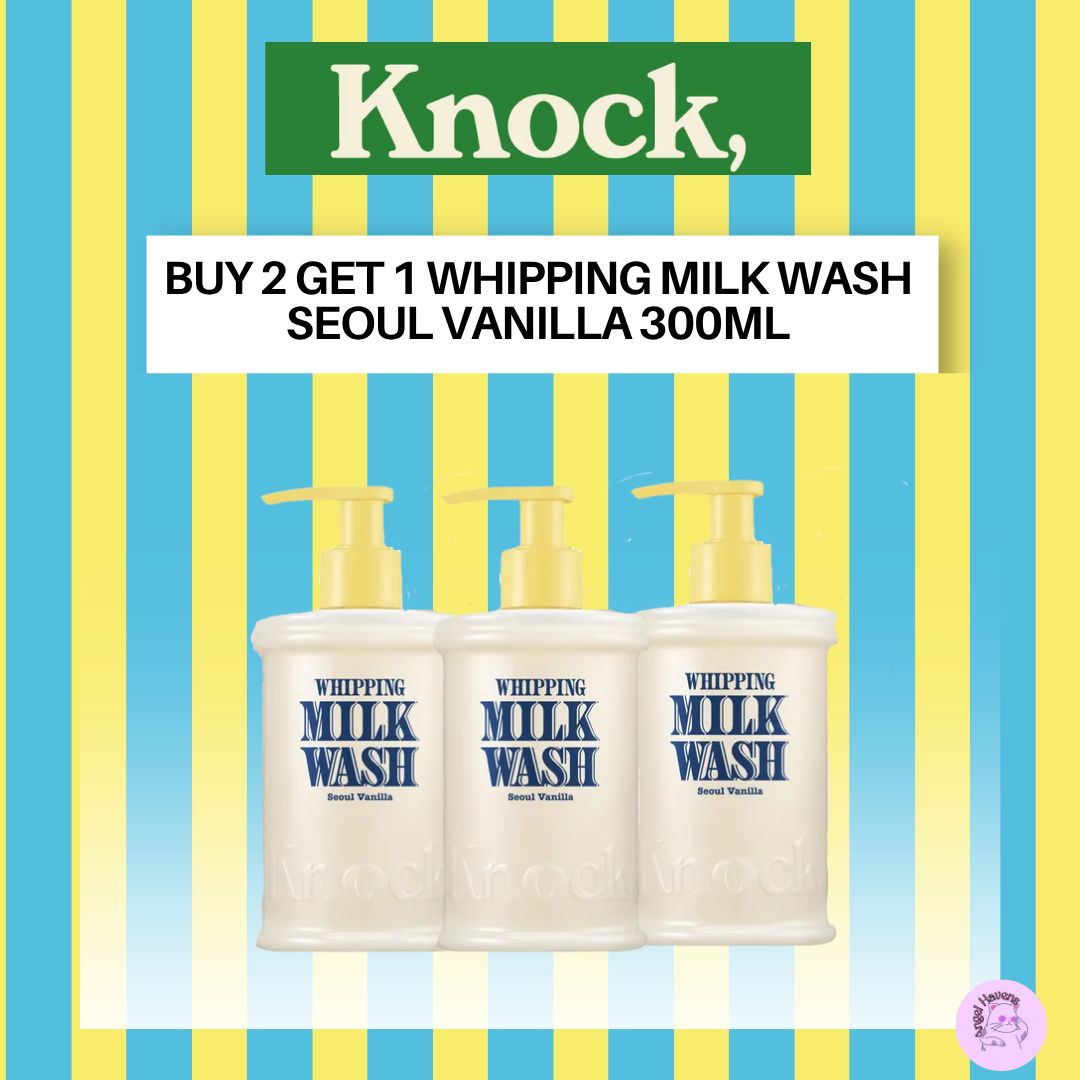 KNOCK Buy 2 Get 1 Free Whipping Milk Wash Seoul Vanilla - 300ml