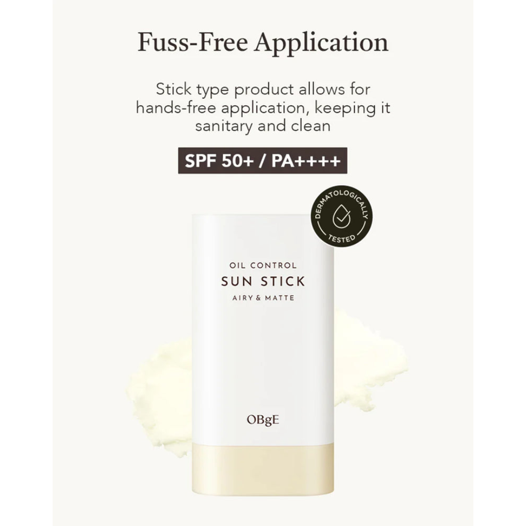 OBGE Pore Zero Oil Sun Stick 18g