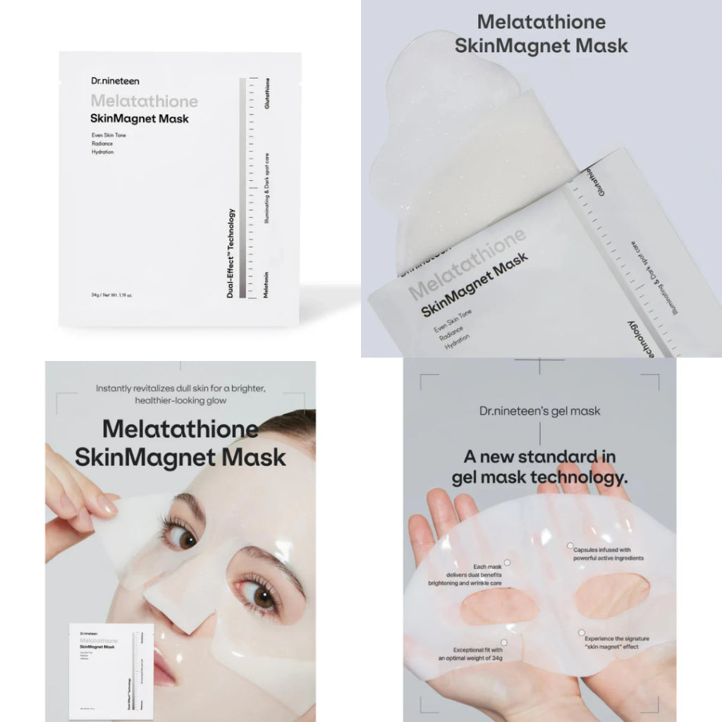Dr.Nineteen SkinMagnet Mask Bundle of 3 | ReDRN, HydroB5, Melathione 4EA
