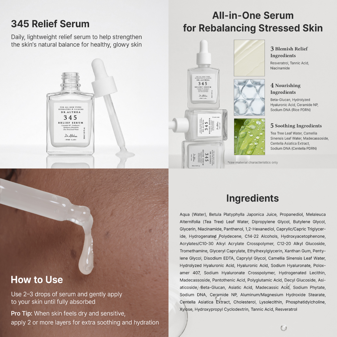 [PRE ORDER] Dr Althea 345 Full Bundle - Mist 100ml + Serum 30ml  + Cream 50ml
