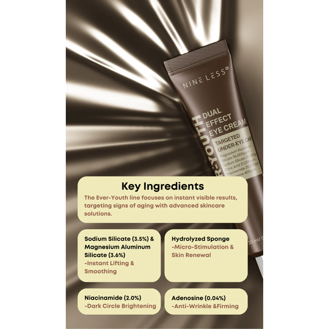[PRE ORDER] NINE LESS Ever Youth Dual Effect Eye Cream 20ml