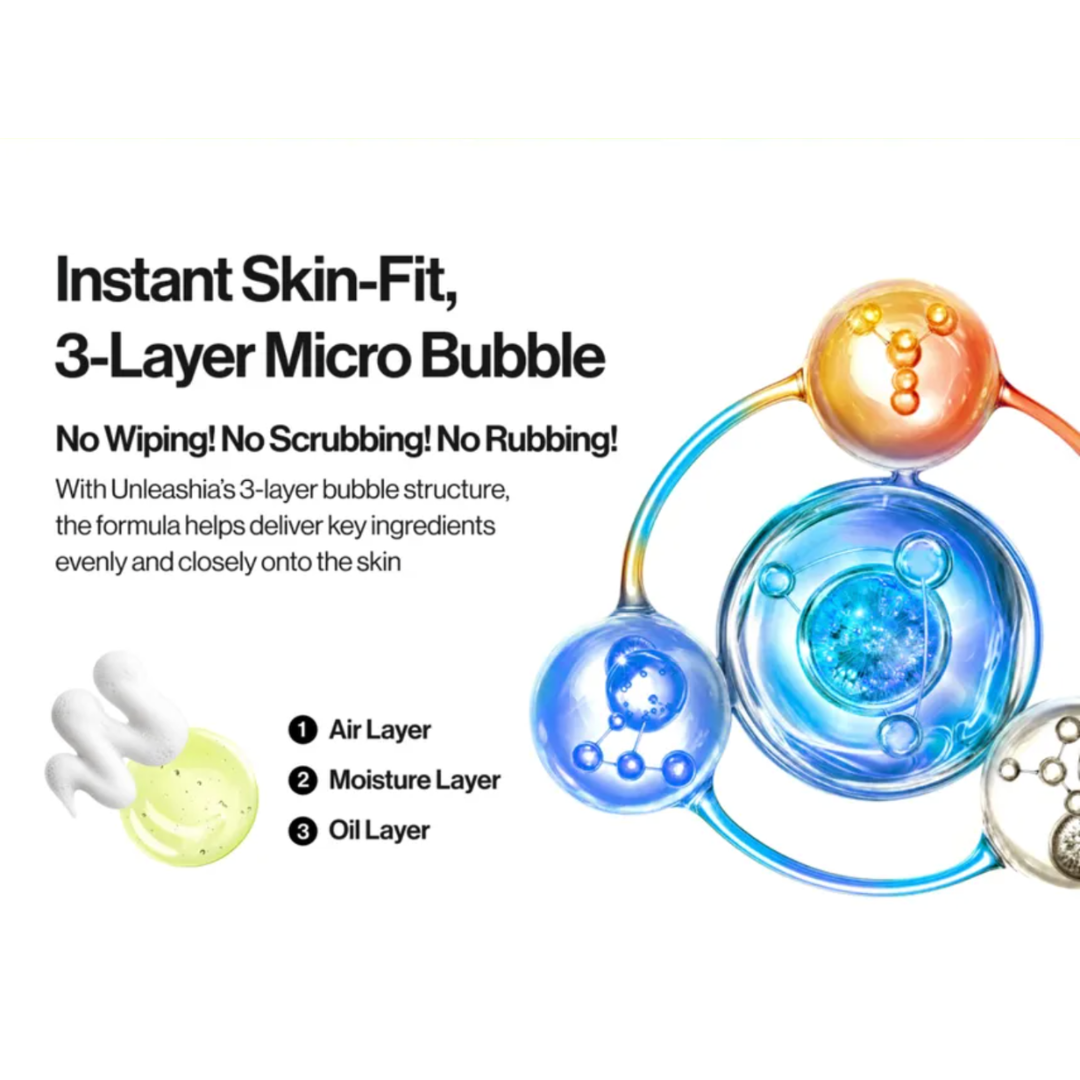 [PRE ORDER] Unleashia Two Step Zero Pore Overnight Bubble Mask 40ml