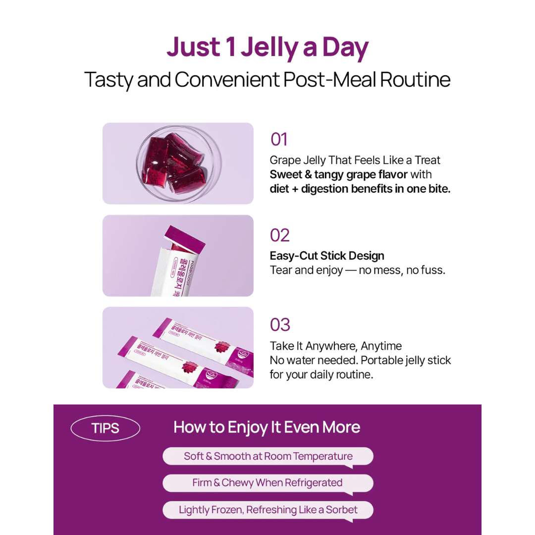 [PRE ORDER] FOODOLOGY Coleology Bowel Movement Jelly 10ea