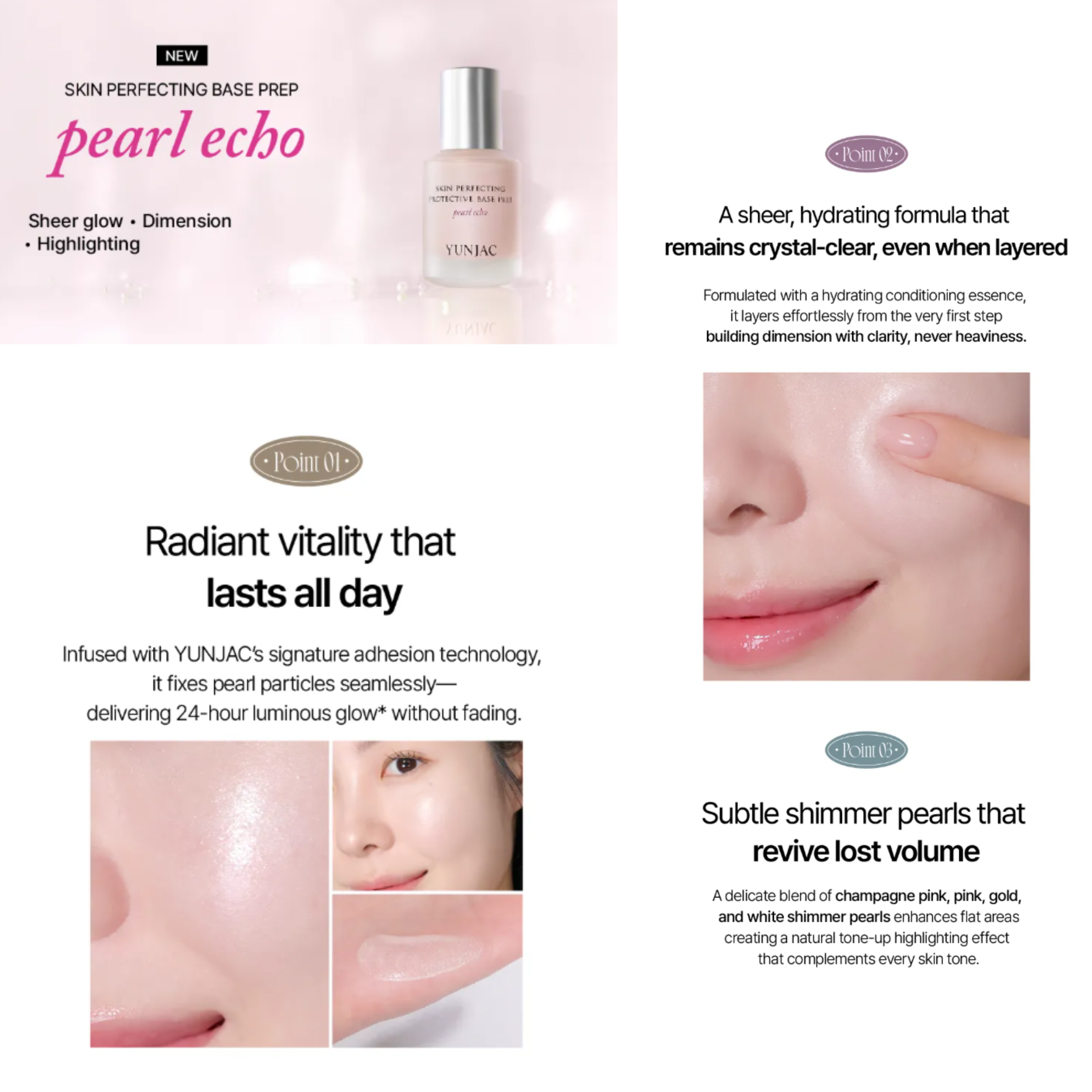 [PRE-ORDER] Yunjac Skin Perfecting  Protective Base Prep Pearl Echo 25ml