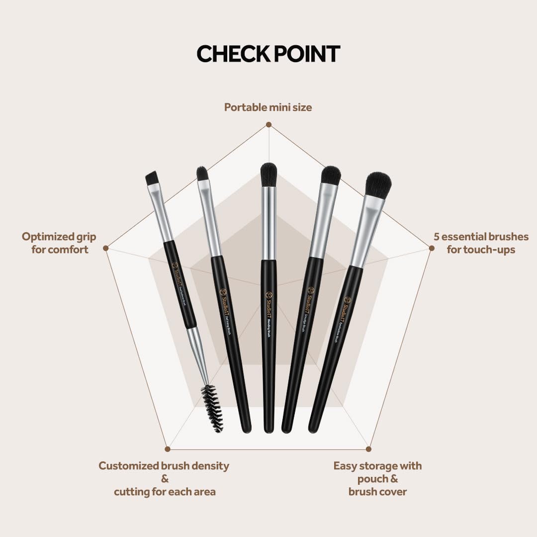 Studio17 Make Up Bundle Eye Make up Brush Set & PangPang