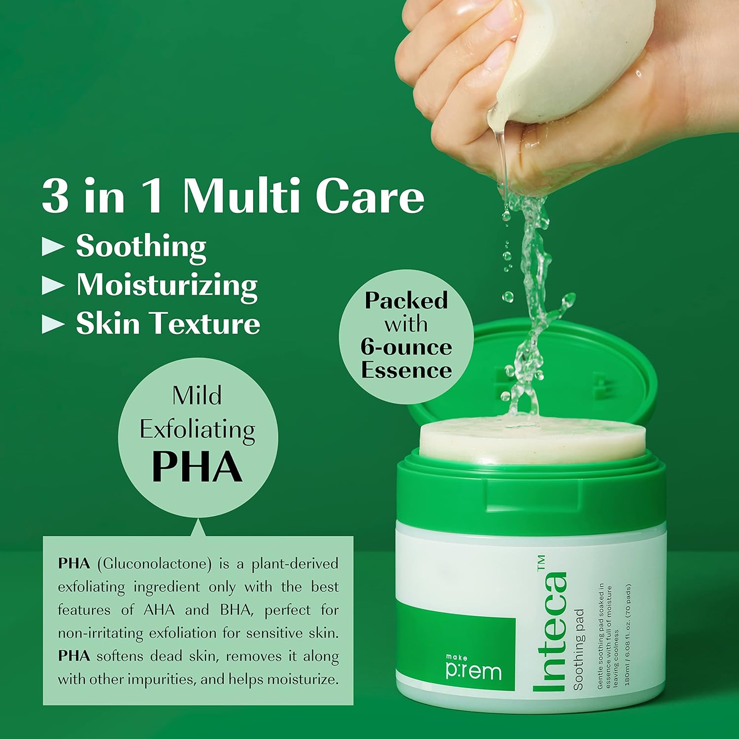 [PRE ORDER] BOGO Makeprem Inteca Soothing Pads 70pcs