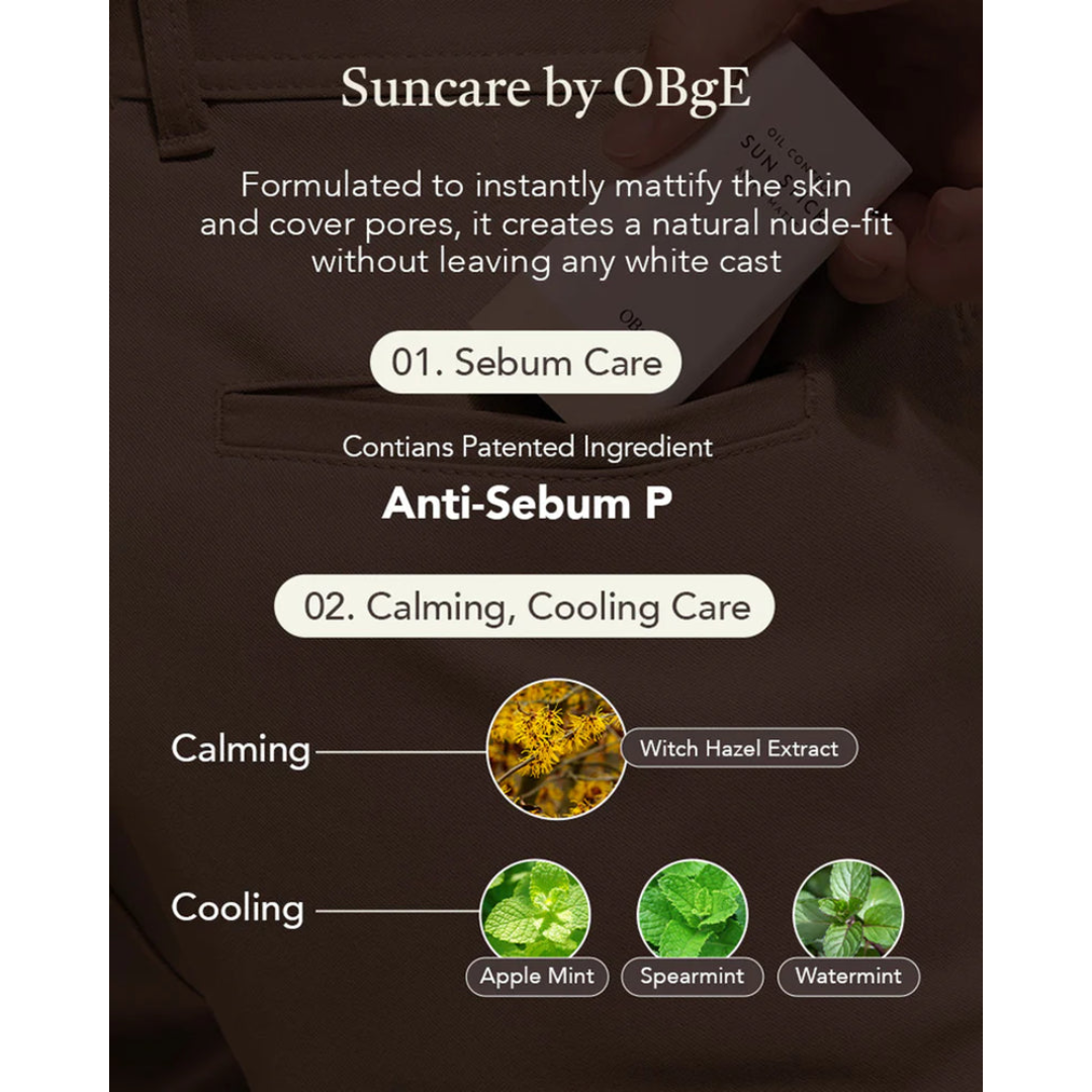 OBGE Pore Zero Oil Sun Stick 18g