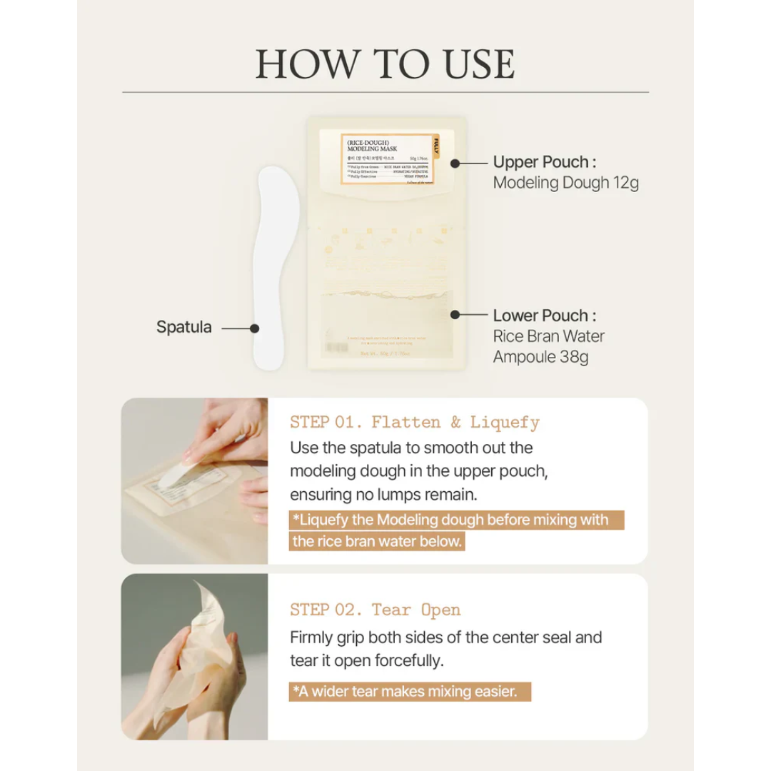[PRE ORDER] FULLY Rice Dough Modeling Mask  4ea