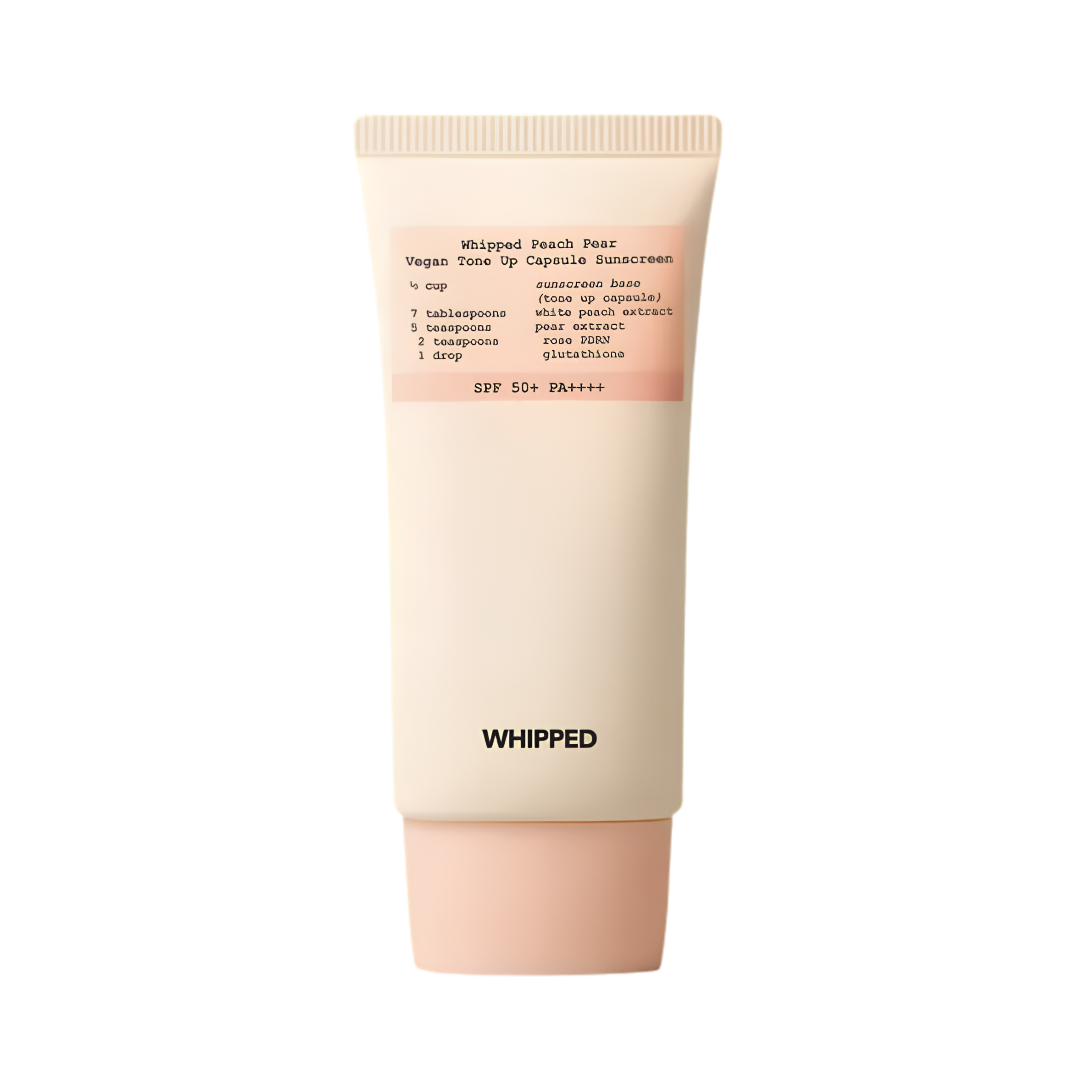 [PRE-ORDER] Whipped Peach Pear Vegan Tone Up Capsule Sunscreen 50ml