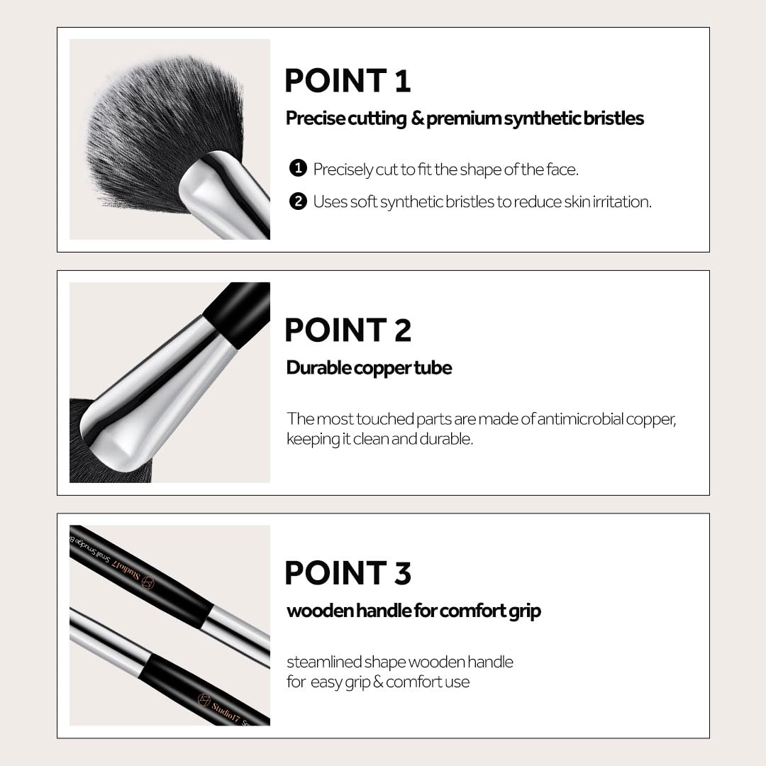 Studio17 Make Up Bundle Eye Make up Brush Set & PangPang