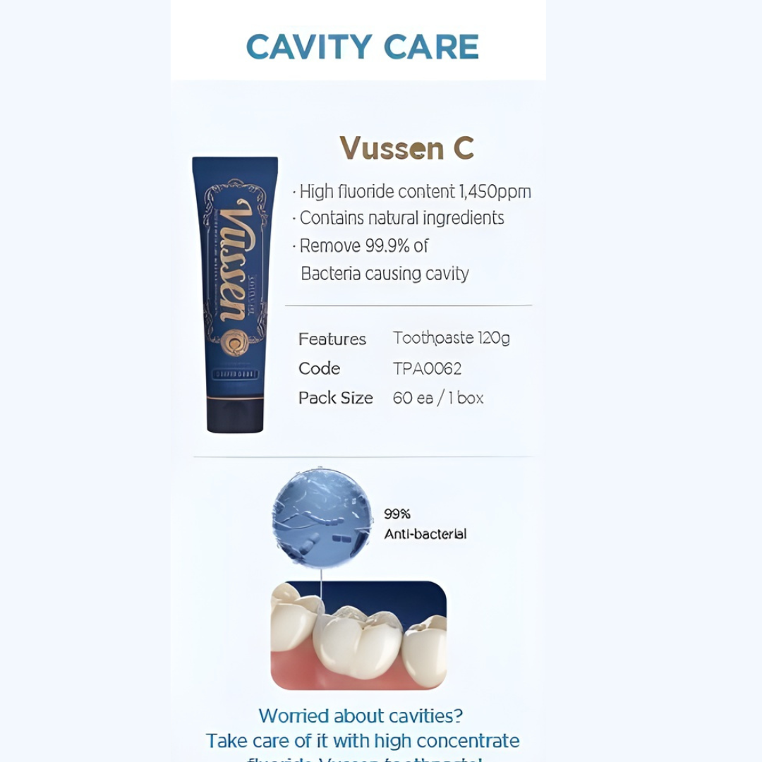 Buy 2 Get 1 Vussen C Cavity Toothpaste 120g