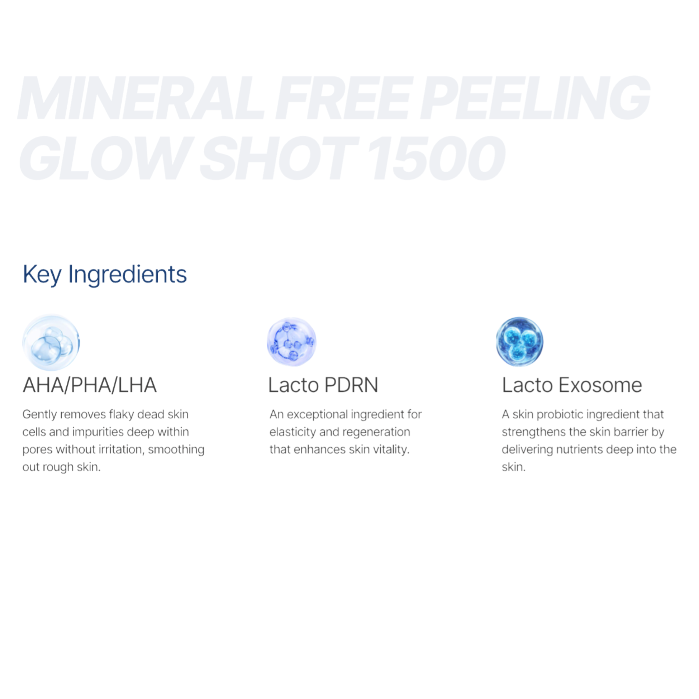 [PRE ORDER] Dr.deep Mineral Free-Peeling Glow Shot 1500 30ml
