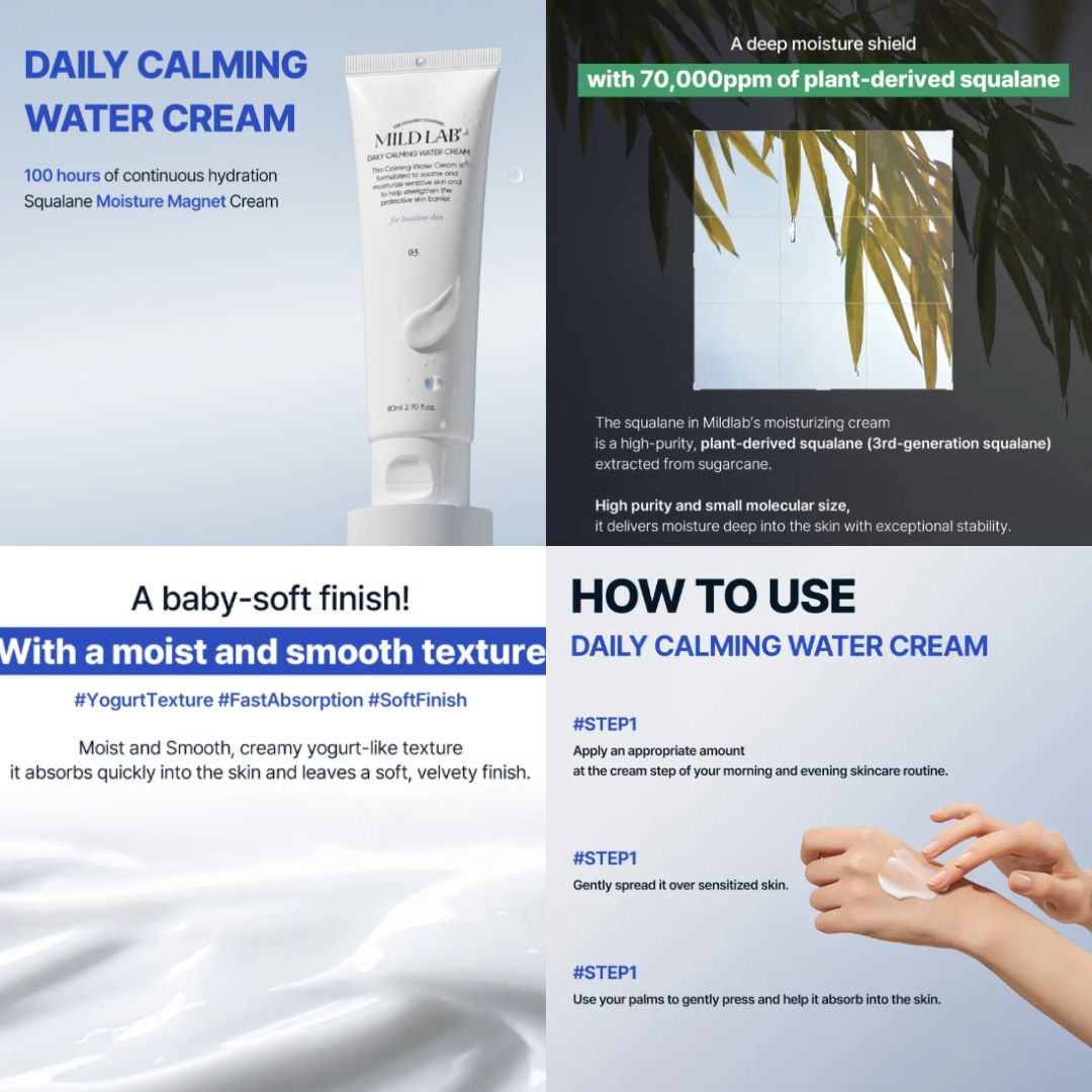 [PRE-ORDER] MILD LAB Daily Calming Water Cream 80ml