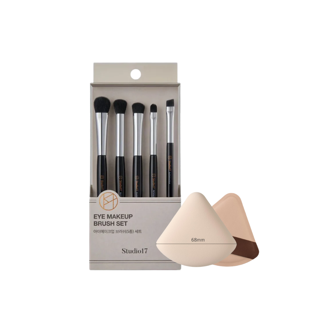 Studio17 Make Up Bundle Eye Make up Brush Set & PangPang