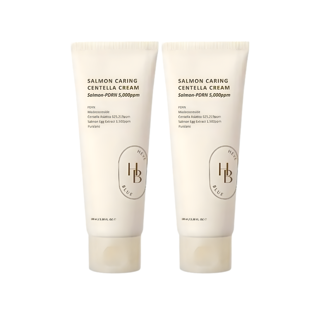 [PRE ORDER] BOGO Heveblue Salmon Caring  Centella Cream 100ml