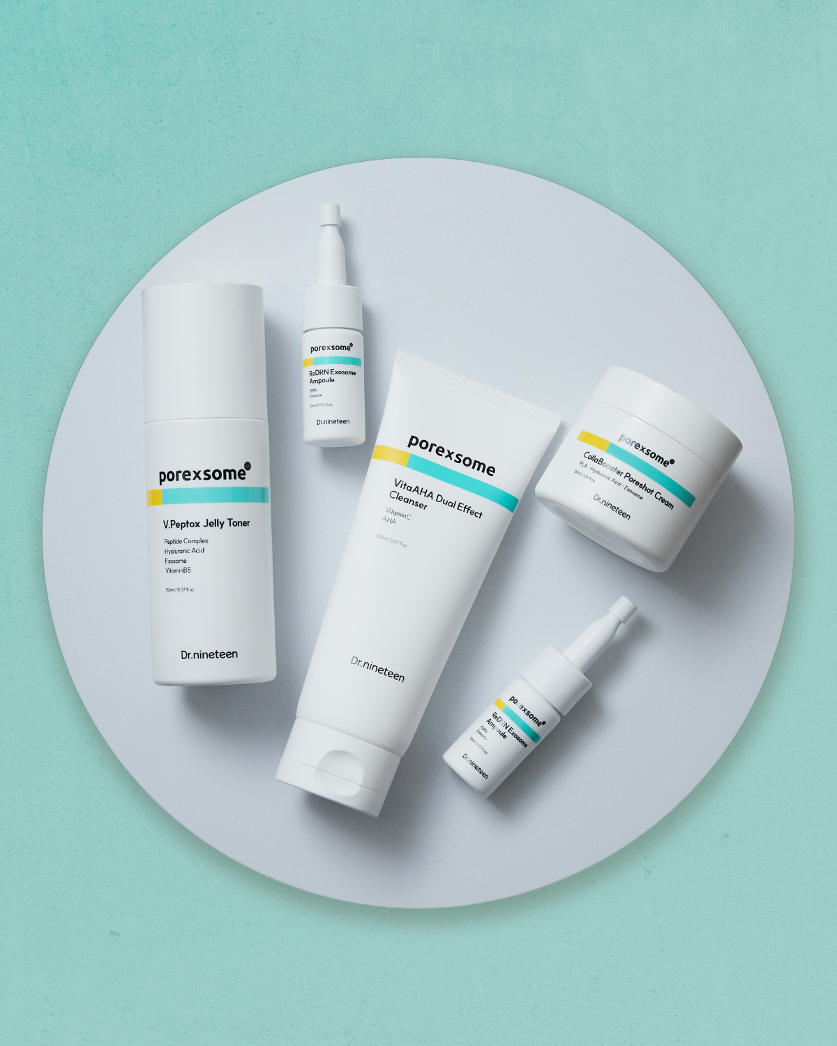 [PRE ORDER] Dr.Nineteen Porexsome Bundle - Cleanser, Toner, Ampoule & Cream