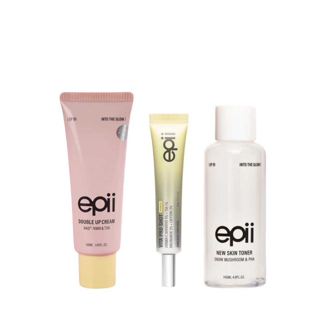Epii Brightening Bundle - Double Up Cream NAD + Vita Pro Shot + Skin Toner