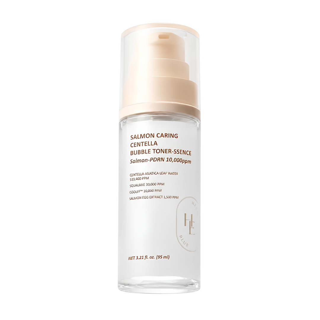 [PRE-ORDER] Heveblue Salmon Caring Centella Bubble Toner Essence 95ml