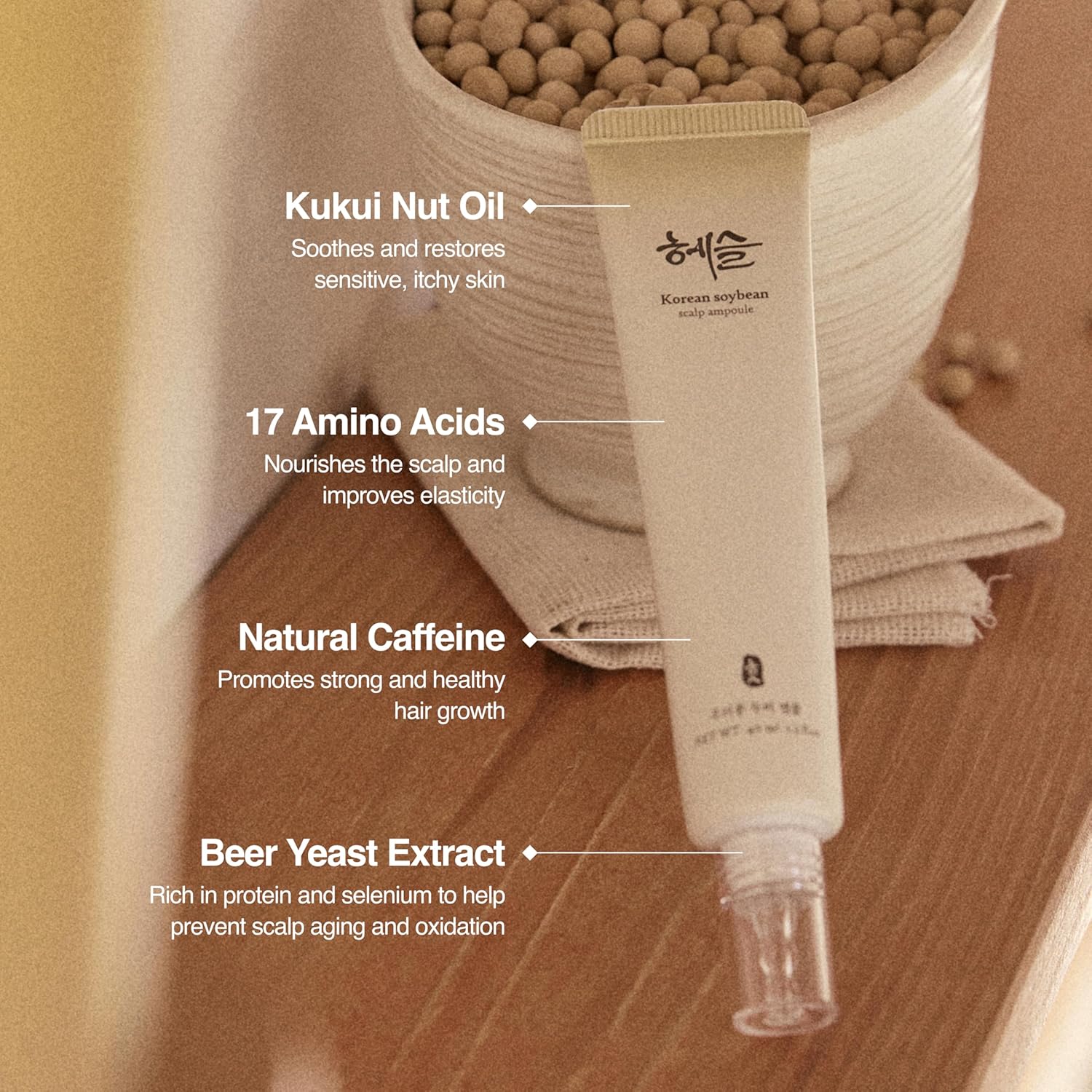 [PRE ORDER] Hesul Korean Soybean Scalp Ampoule 40ml