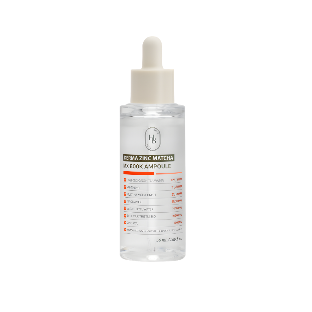 [PRE ORDER] Heveblue Derma Zinc Matcha MX 800K Ampoule 50ml