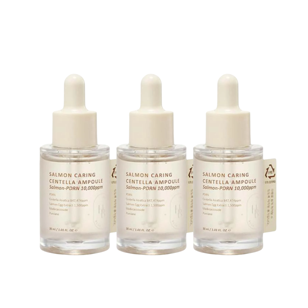 [PRE ORDER] BUY 2 GET 1 HEVEBLUE Salmon Caring Centella Ampoule 30ml