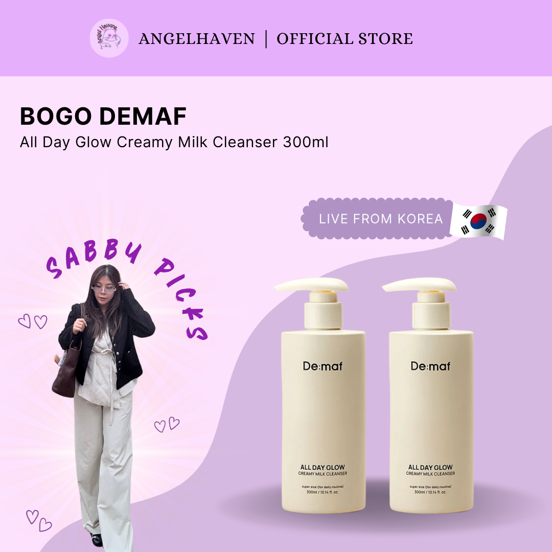 BOGO DEMAF -All Day Glow Creamy Milk Cleanser 300ml