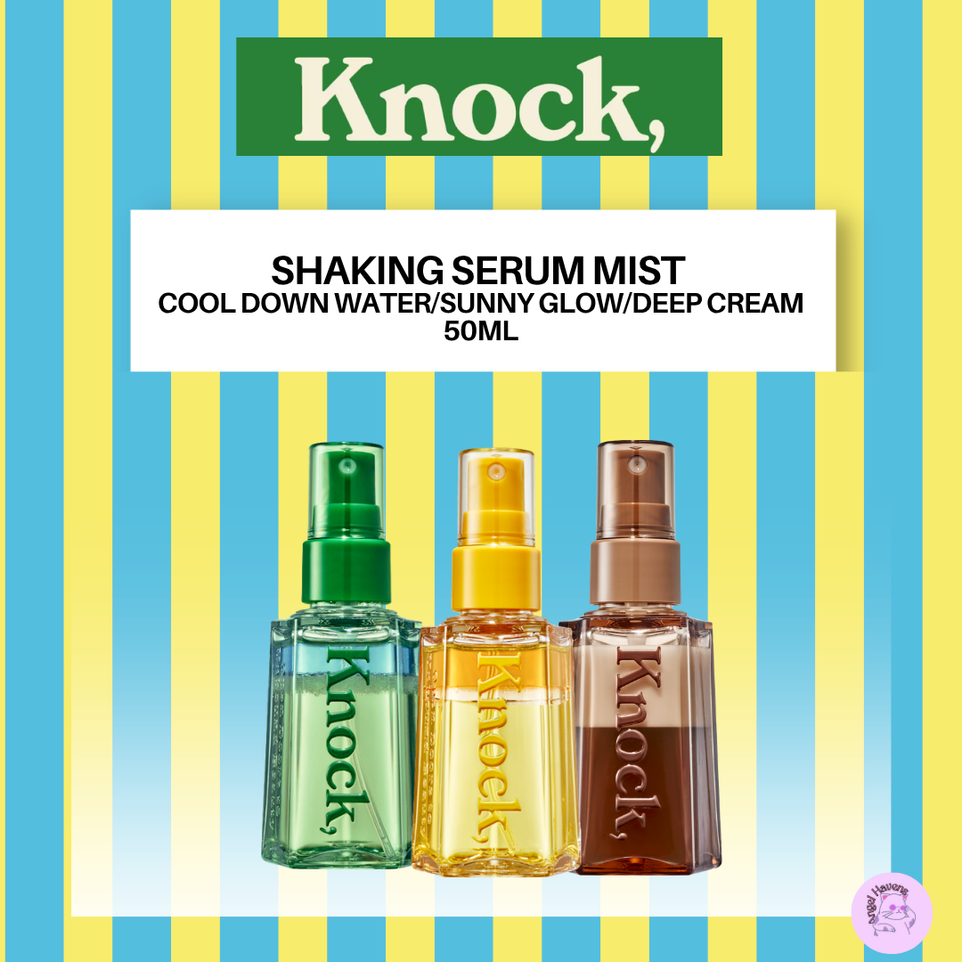 KNOCK Shaking Serum Mist: Cool Down Water/Sunny Glow/Deep Cream 50ml