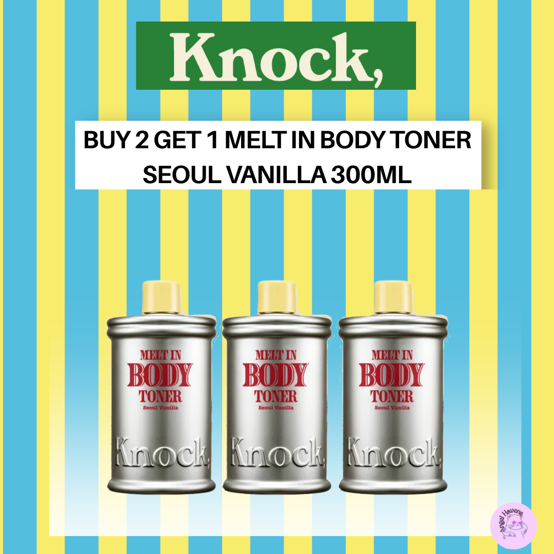 KNOCK BUY 2 GET 1 MELT IN BODY TONER SEOUL VANILLA 300ML