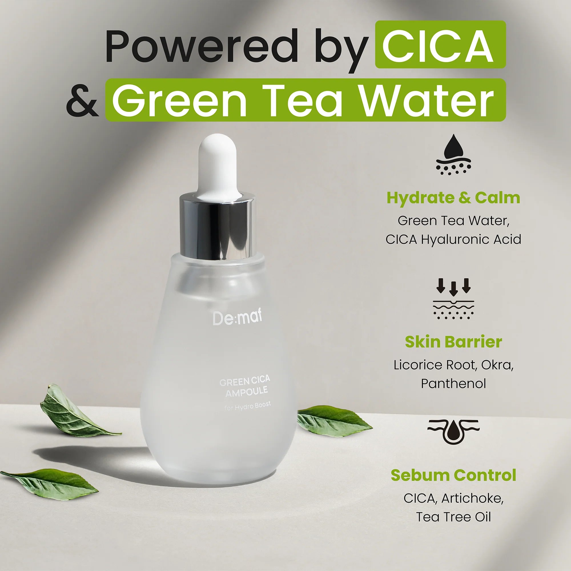 DE:MAF Green CICA Pore Ampoule 50ml
