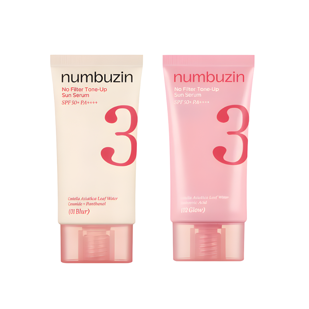 [PRE ORDER] Numbuzin No.3 No Filter Tone-Up Sun Serum 01 Blur / 02 Glow 50ml
