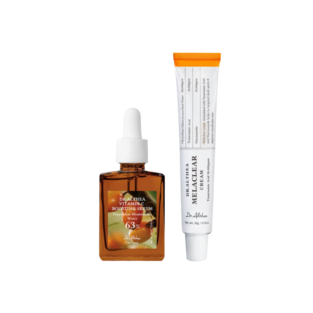 [PRE ORDER] Dr Althea Brightening Bundle - Vitamin C Boosting Serum 30ml + Melaclear Cream 20g