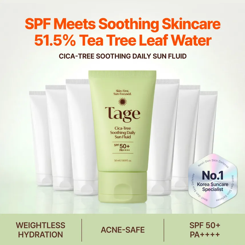 [PRE ORDER] TAGE Cica Tree Soothing Daily Sun Fluid 50ml