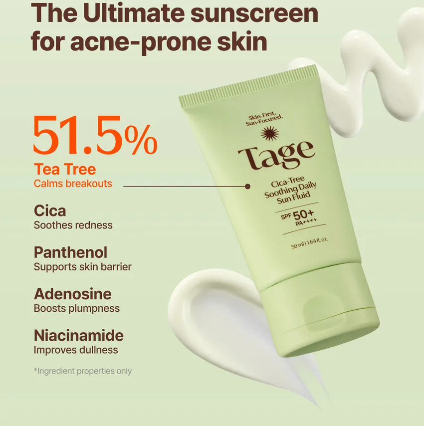 [PRE ORDER] TAGE Cica Tree Soothing Daily Sun Fluid 50ml