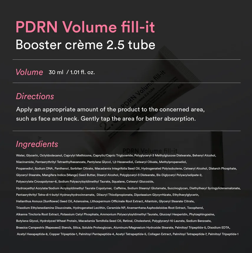 [PRE ORDER] ABIB PDRN Volume Fill-It Booster 2.5 Tube 30ml
