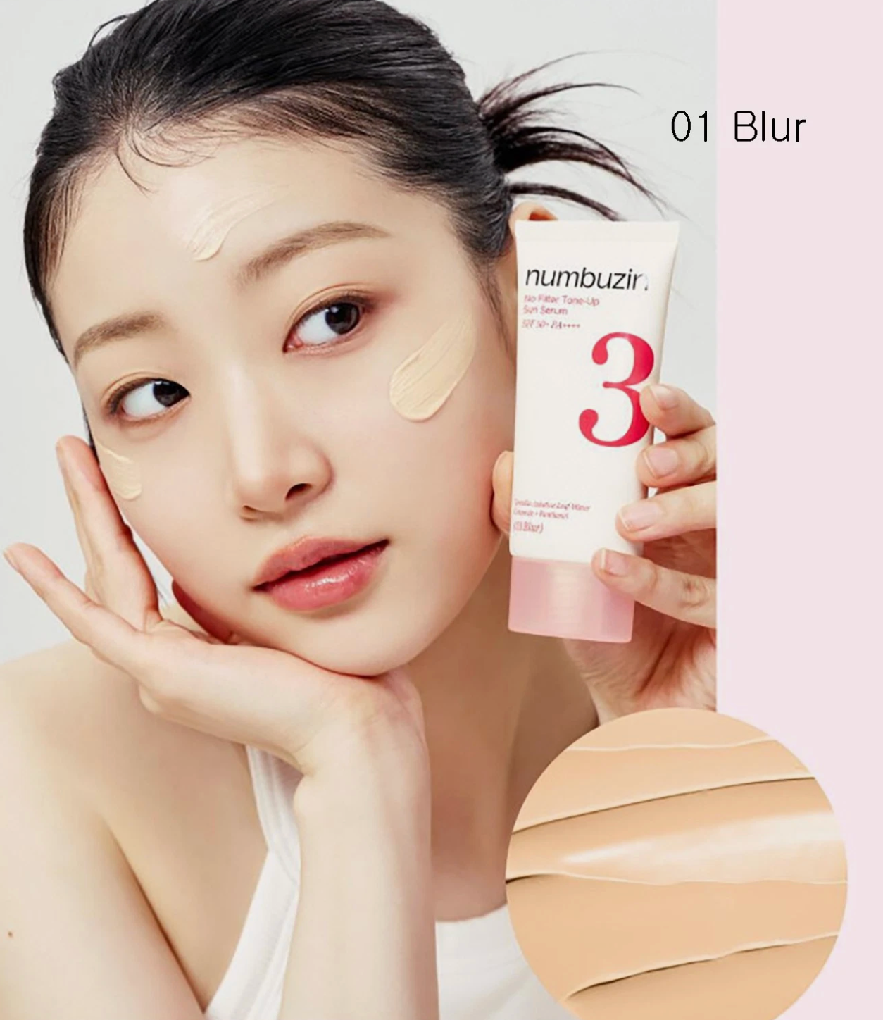 [PRE ORDER] Numbuzin No.3 No Filter Tone-Up Sun Serum 01 Blur / 02 Glow 50ml