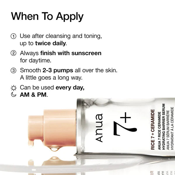 [PRE ORDER] ANUA 7 Rice Ceramide Hydrating Barrier Serum 50ml