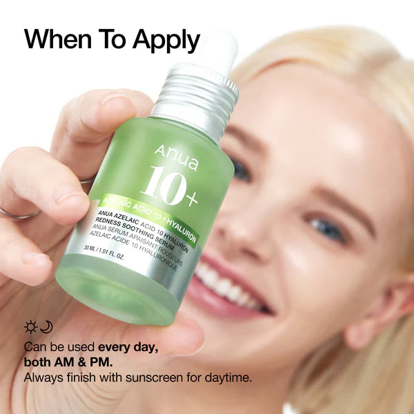 [PRE ORDER] ANUA Azelaic Acid 10 Hyaluron Redness Soothing Serum 30ml