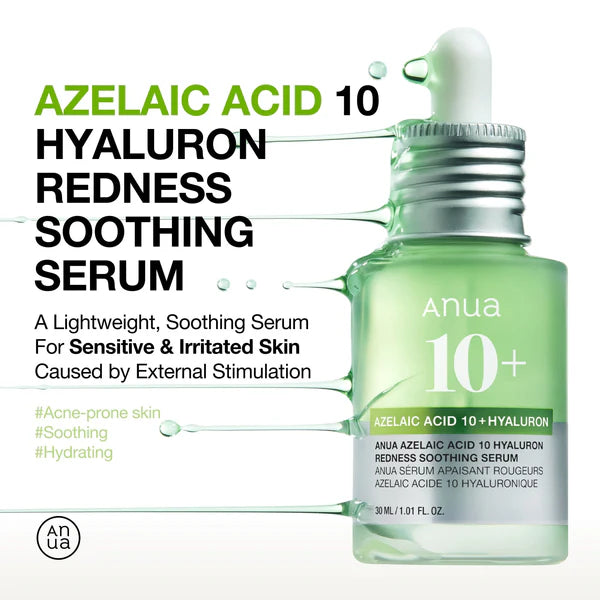 [PRE ORDER] ANUA Azelaic Acid 10 Hyaluron Redness Soothing Serum 30ml