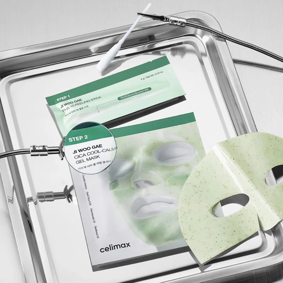 [PRE ORDER] Celimax Ji Woo Gae Cica PHA Peel 2-Step Gel Mask 4g+30g