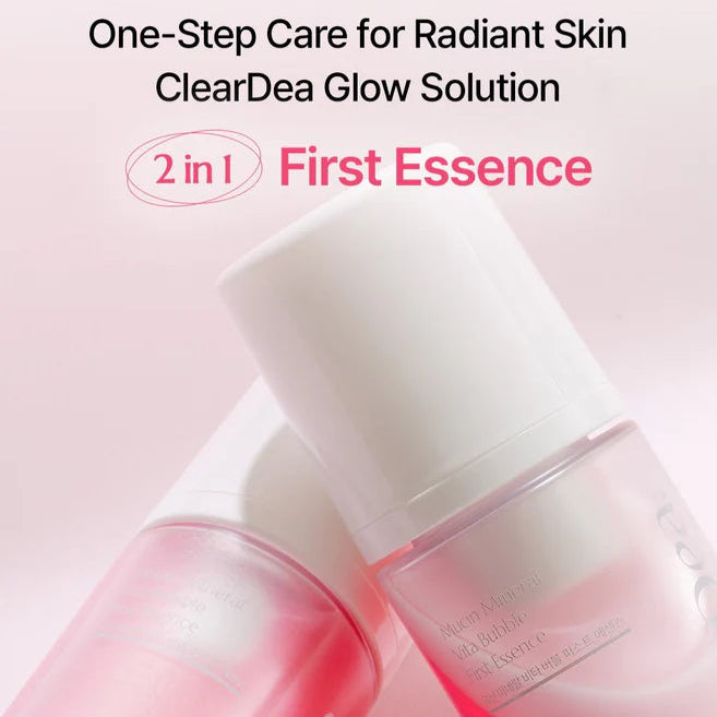 CLEARDEA Mucin Mineral Vita Bubble First Essence Duo 60ml