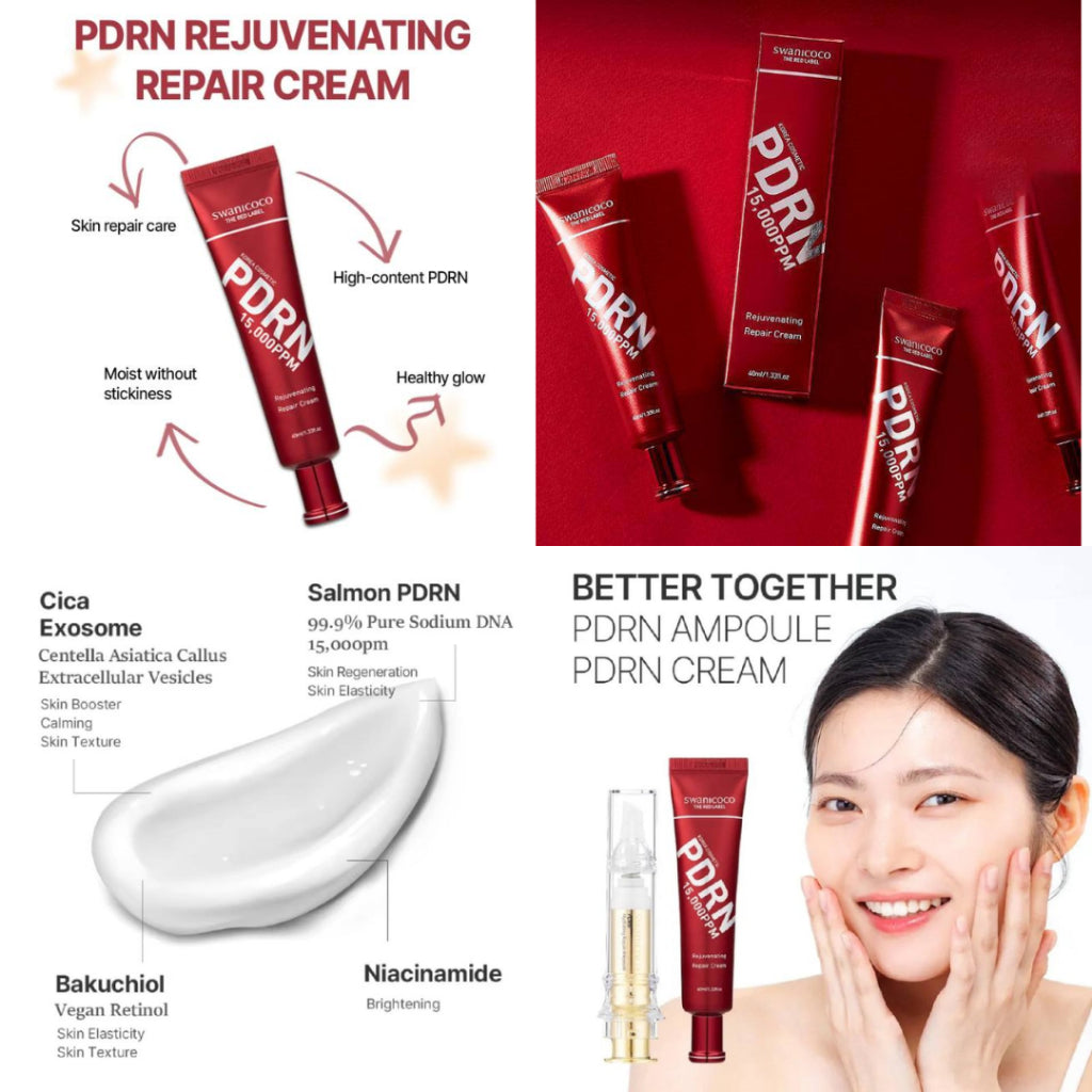 [PRE ORDER] Swanicoco PDRN Hydrating Repair Ampoule 30ml + Rejuvenating Repair Cream 40ml (get FOC Mini Ampoule)