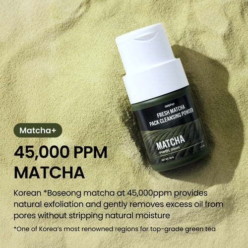DELPHYR Fresh Matcha Pack Cleansing Powder 40g