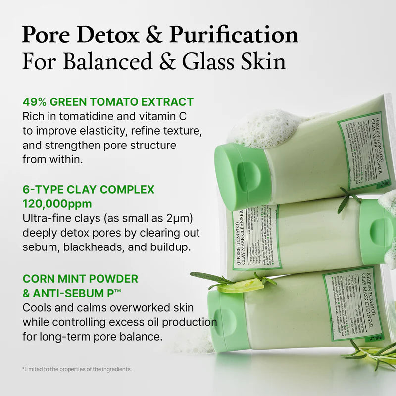 [PRE ORDER] FULLY Green Tomato Clay Mask Cleanser 120ml