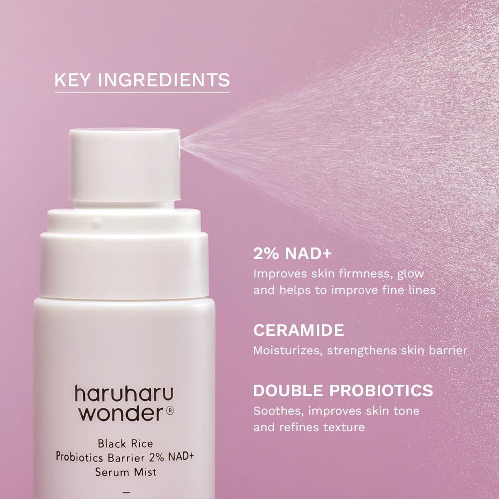 HARUHARU WONDER Black Rice Probiotics Barrier 2% NAD + Serum Mist 80ml