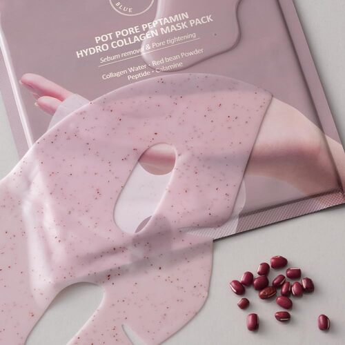 [PRE ORDER] HEVEBLUE Pot Pore Peptamin Hydro Collagen Mask 4ea