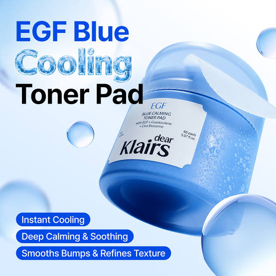 [PRE-ORDER] Dear Klairs EGF Blue Calming Toner 60 Pads